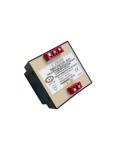 Transfo double primaire 400V-230V 25 VA, secondaire 230V