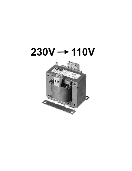 Transformateur 230V - 110V 63VA MTSNP063230110