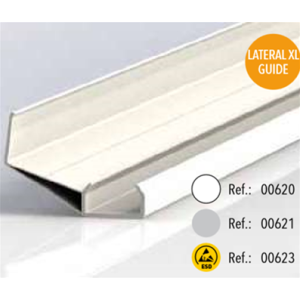 Profilé support rail guidage linéaire manuel à galets