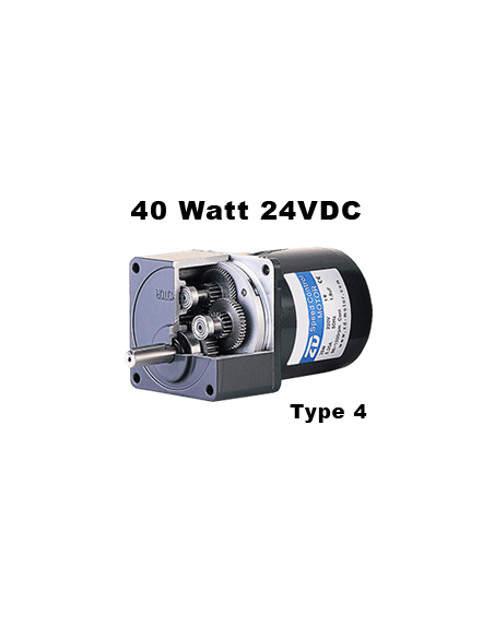 Motoréducteur compact T4 24VDC 3000rpm 40W Vs: 240 tr/min MZD_4C24_040_N240L