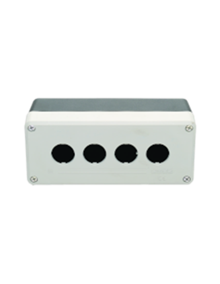 Boite à boutons grise et noire