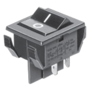 Bouton poussoir 27,2x22mm, bipolaire, pouvoir de coupure 16A 250V