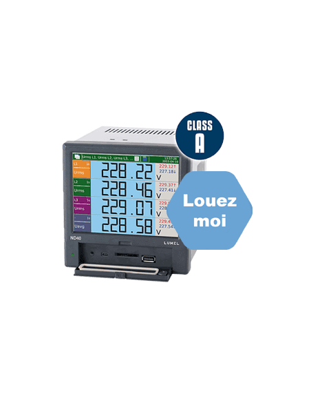 Analyseur de réseau ND40 électrique triphasé , avec webserveur ref: ND40_0000E0
