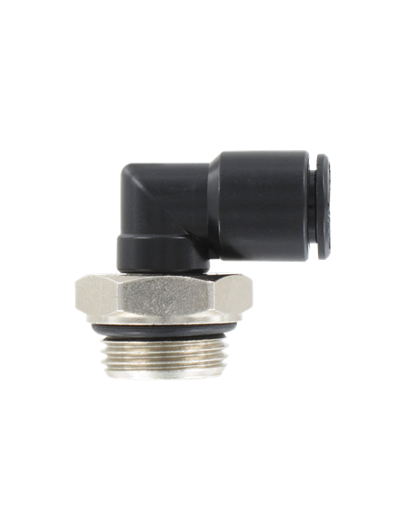 Rac. pneu. inst.équerre mâle orient.BSP cylindr.Ø4-M5 / 2806 04 05