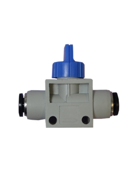 Mini vanne pneumatique manuelle 2/2