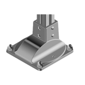 Embase fixation sol profilé aluminium