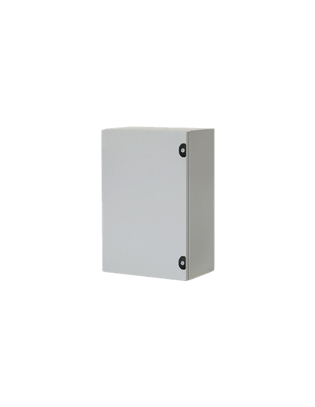 Coffret metallique H300xL250xP160 avec tôle de fond ref: QS302516