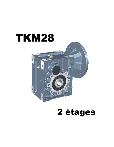 réducteur TKM28B roue/vis helicoidal 2 étages 100 Nm rap20 TKM28B20