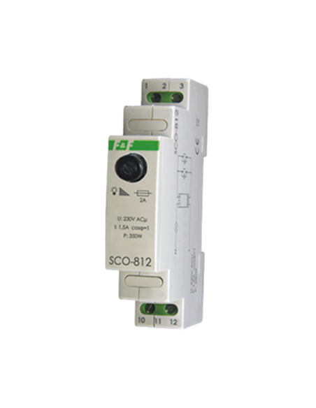 Variateur lumiere à mémoire 350W, Rail DIN TH-35 / SCO-812