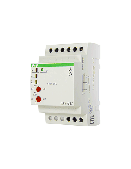 Controleur ordre de phase,1 contact RT, I:10A,3 phase,400V sans neutre CKF-337