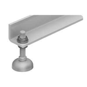 Pied en acier pour profilé aluminium