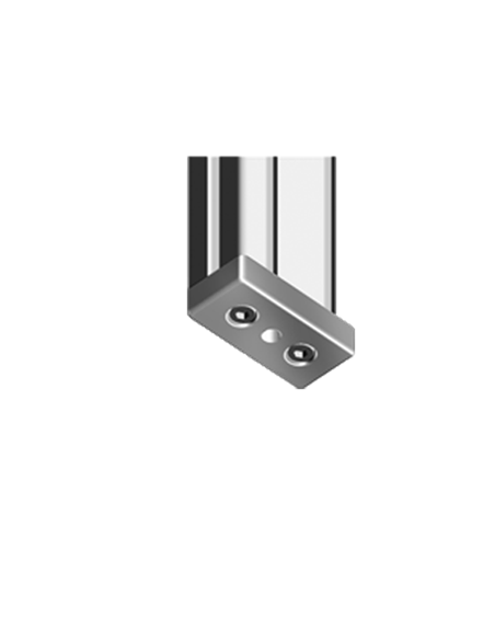 Plaque de fixation pied centre profilé