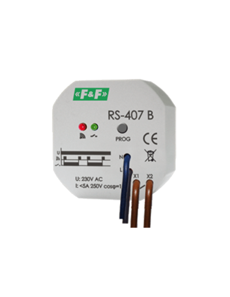 Relais radio commandé récepteur 407 monostable ref: RRC_REC_407M