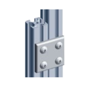 Plaque de renfort carré en alu