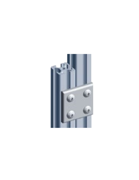 Plaque de renfort carré en alu