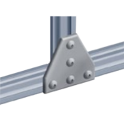 Plaque de renfort triangle en alu