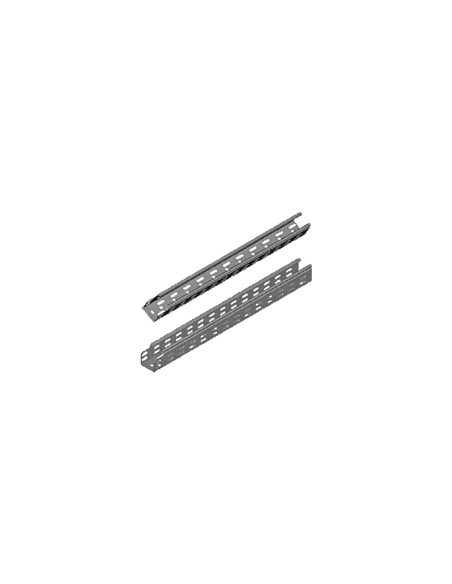 Goulotte métallique H:40mm et L:50mm l:2000mm KCL50H42/2