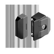 Poignée de porte serrure clé universelle