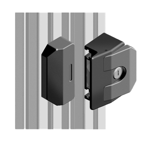 Poignée de porte serrure clé universelle