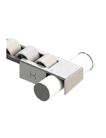 Porte-rail en acier galvanisé pour rail à galets