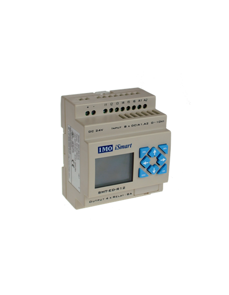 Automate iSmart écran et touche V3 24VDC 6 DCin,2Ana in, 4 sorties SMT-ED-R12-V3