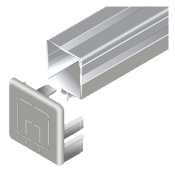 Goulotte à clipser sur profilé aluminium