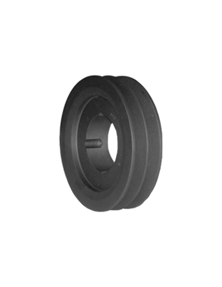 poulie SPA 2 gorges Ø primitif 71mm, moyeu amovible type 1108 SPA_071_02_1108