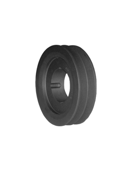 poulie SPB 2 gorges diamètre primitif 75mm, moyeu amovible type 1108 (non fourni