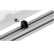Support vitre fixation quart de tour