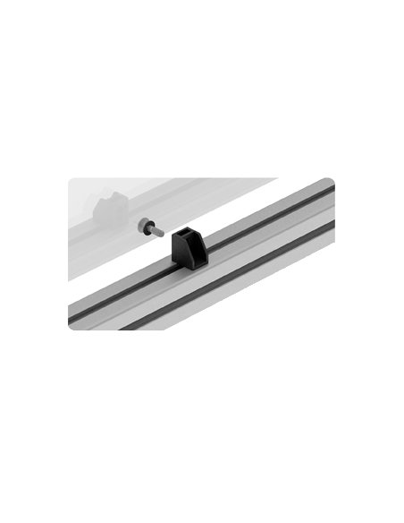 Support vitre fixation quart de tour