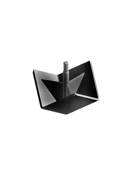 Bouchon carré pour cornière d'angle 20x20 ref: TABCH_ANG_20X20C