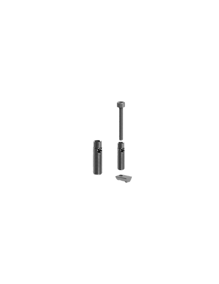 Fixation automatique profilé R8 30 acier zingué - vis M5x30 - écrou 1/4 de tour
