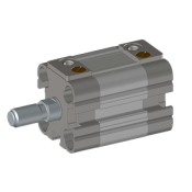 Vérin compact Tige acier male magnétique ISO21287
