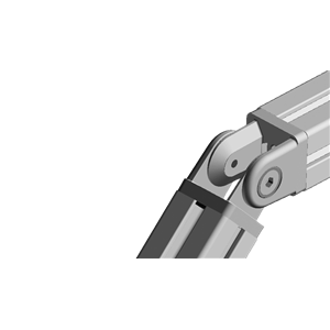 Articulation pour profilé aluminium