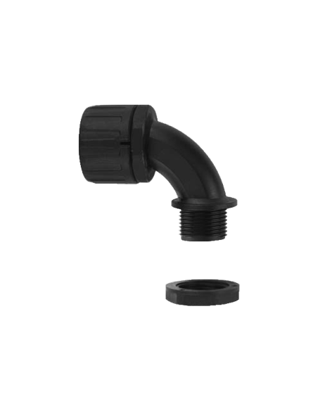 Raccord rapide coudé 90° pour gaine flexible Ø13 PAS M16 6311040010