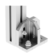 Plaque d'embase fixation sol