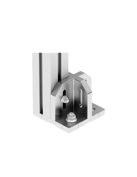 Plaque d'embase fixation sol