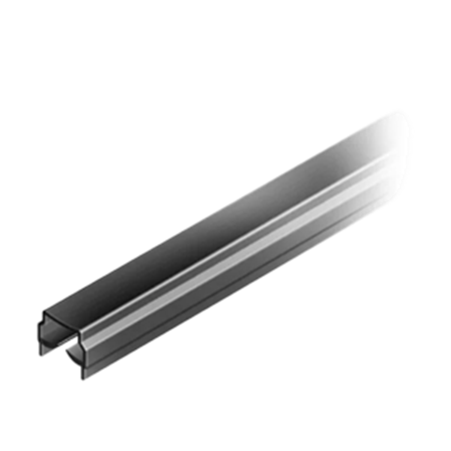 Profilé cache rainure aluminium de poteau Ø40mm gamme façon inox
