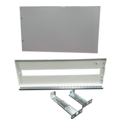 plastron avec fixation rail DIN 600x200mm pour armoires QSM et ARM_DIS PC206G