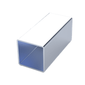 Tube carré aluminium brut de 20 mm à 100 mm