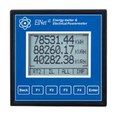 Elnet LT wattmetre, V, I, P (Q, S), F, PF, harmonique ecran LCD ref: WAT_LT