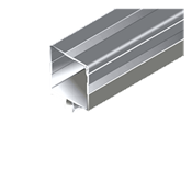 Goulotte 45x45  clipser sur profil aluminium R10 L=2000 mm ref: TAELE_GOU_45X4
