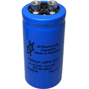 Condensateur électrolytique de filtrage