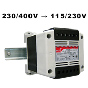 Transformateur surmoulé IP20 primaire 2300/400V secondaire 115/230VAC