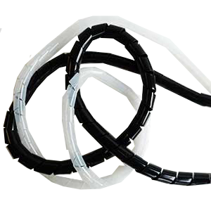 Gaine spiralée Ø12 blanc - Vendu par 10 mtr ref: GSP_D12_B
