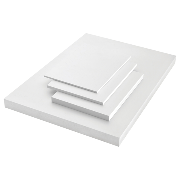 Plaque de protection découpée en PVC Expansé Blanc
